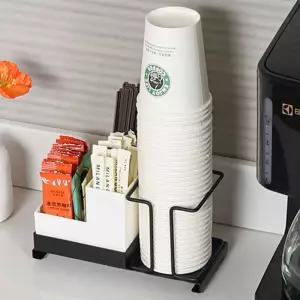 컵홀더 디스펜서 일회용 티백 보관함 탕비실정리함탕비실디스펜서 사무실