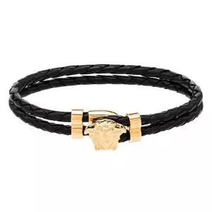 [베르사체]메두사 레더 팔찌 블랙 59014988