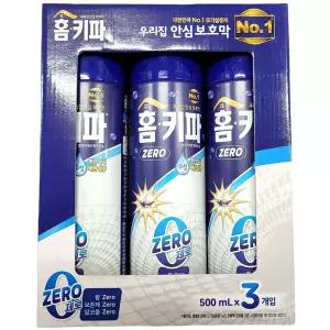 뿌린 즉시 빠른 살충 모기 에어졸 500ml 3입 향 제로해충잡이 로졸 제거 스프레이약 스프레이 뿌리는벌레