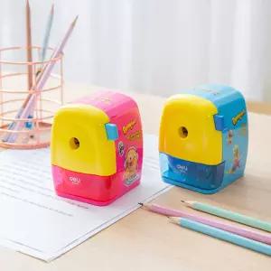 미유 점보 연필깎이수동 신학기준비물 학생용 휴대용 소형 자동 컬러