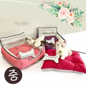 마이 리틀 아도라 침대(중)동물하우스 강아지 애견쿠션 방석 애완 반려 펫침대