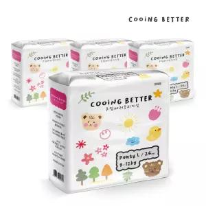 쿠잉 베러 Original 팬티형 기저귀 4팩 (1box) 4종 택 1