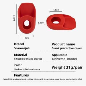 호환 자전거 크랭크 보호 커버 스크래치 방지 실리콘 산악 슬리브 액세서리