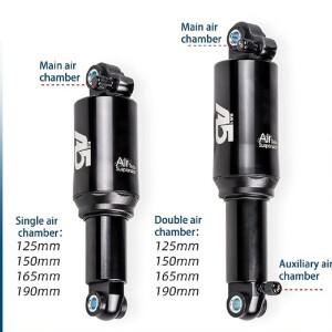 호환 KS EXA 폼 리어 쇼크 A5 산악 자전거 125/150/165/190mm 단일 이중 공기 챔버 MTB 업소버