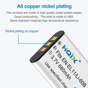 HQIX 니콘 coolpix S01 카메라 EN-EL11 충전기 배터리