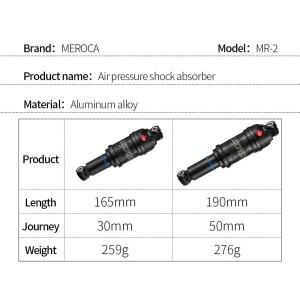 호환 125mm 에어 쇼크 업소버  전기 스쿠터  산악 자전거  후방 서스펜션용 조절식 공기압