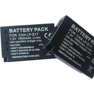 1500mAh LP-E17 배터리 캐논 EOS R8 R50 200D M3 T6i