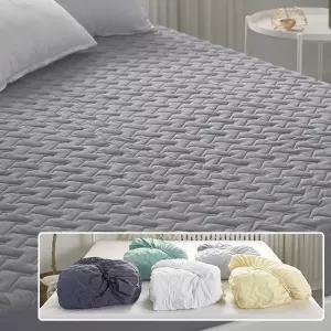 클라우드 알러지케어 마이크로워싱 누빔매트리스커버면커버 부드러운 국산 누빔 침대