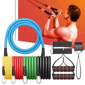 TPE멀티튜빙세트 헬스 홈트레이닝기구 어깨운동 근력스트레칭밴드 헬스용