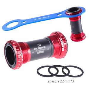 호환 3가지 색상 BSA DUB BB 하단 브래킷 68/73mm 28.99mm 중앙 운동 스레드 밀폐형 2 베어링 크랭크 셋 MT