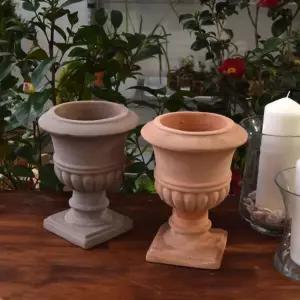 이태리풍 토분 NV22-2 17x23cm (미니 아테네) 초코꽃화분 베란다 인테리어 디자인 원예 무지 가정용 업소용