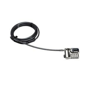 태블릿 킥스탠드 잠금 장치 - 서피스 프로 및 기타 노트북 /태블릿 하이브리드용 CTA 그립 케이블 프로그래밍 가능한 콤비네이션 락 헤드 강화 알루미늄 슬롯 (LT-KSGC) 포함