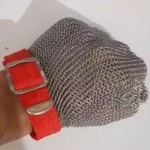 금속 체인 장갑 클래식 야외 해골 와이어 핑거리스