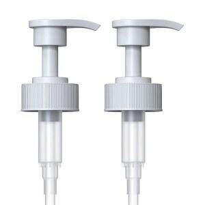 유리 저그 또는 플라스틱 병용 갤런 펌프 디스펜서 - 리스테린 1-1.5L 병과 호환 가능, 시럽, 비누, 조미료, 세제용 튼튼한 산업 등급 화이트 2개