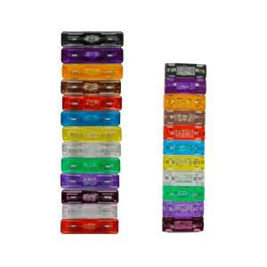 [미국배송] 해상 RV 캠핑카 보트 트럭용 250PCS 차량 블레이드 퓨즈 모음 키트 오토 표준 및 미니 (2A / 3A 5A 7.5A 10A 15A 20A 25A 30A 35A 40A 45A 50A)