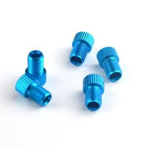 호환 알루미늄 합금 자전거 밸브 어댑터  펌프 에어 깍지 튜브  Presta to Schrader 변환 도구  액세서리