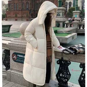 여성 후드 잠바 1P 롱패딩 점퍼 아우터 하이넥 겨울lmn418