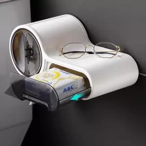 키밍 티슈케이스 휴지건반 욕실선반 롤티슈롤티슈 원형 각티슈케이스 휴지