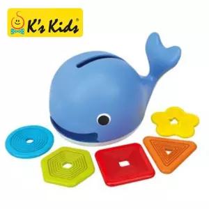 케이스키즈 KA10767 2단계 고래 먹이기도형놀이 도장난감 어린이도 소근육발달 육훈련 색깔맞추기 감각 먹