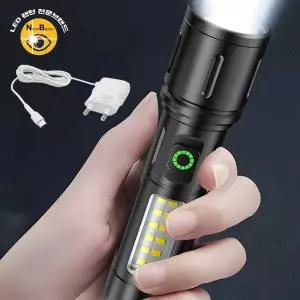 줌 서치 라이트 LED 충전식 랜턴 손전등 후레쉬랜턴 손전등 충전랜턴 미니랜