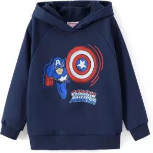 마블 어벤져스 스파이더맨 언맨 캡틴 아메리카 베놈 보이 걸 후디 그래픽 스웨트셔츠 경량 천 풀오버 2-9Y