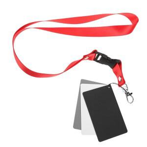 LALAFINA 4Pcs 사진 화이트 밸런스 카드, 노출 보정용 그레이 DSLR 필름 휴대용 디자인 카드용 내구성 있는 색상 확인 도구