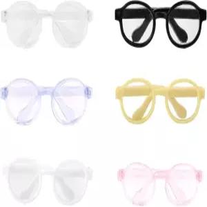 13cm /5.12인치 인형용 미니 인형 안경 수집가 디스플레이 및 사진 촬영에 적합한 작은 플라스틱 장식