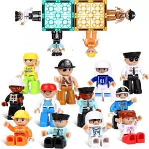 뮤이케니 대형 마그네틱 피규어 3인치 커뮤니티 세트 12피스 플레이 피플 자석 조립 장난감 3세 4세 5세