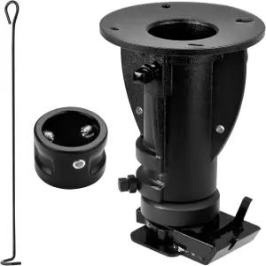 Fexhull 12 16 조절 가능한 쿠션 5륜 구스넥 어댑터 25인치 히치 볼에 적합 견인 용량 20000파운드 OE