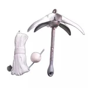 보트 앵커 10kg 낚시보트 물닻 고무보트 도금 정박용 고정