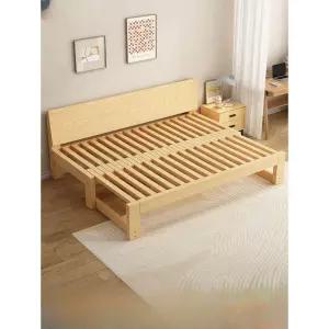 확장형 소파베드 나무 평상 자취방 프레임 접이식 겸용 깔판