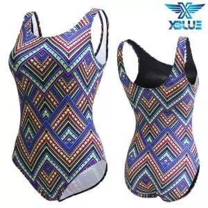 [하프클럽/]XBLUE 여자 아쿠아로빅 원피스 수영복 N154855