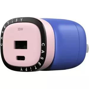 CASETiFY Powerthru 33W 고속 충전기 - 핑크/블루