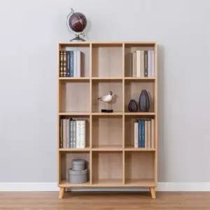 견고한 세로형 개방형책장 거실인텐리어책장