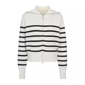 갤러리아 르샵블랑 빅카라 스트라이프 투웨이 집업 가디건 L2F35KCD030