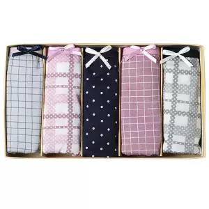 성인 여성용 속옷 면스판 미디 삼각 팬티 다양한 컬러 5매입