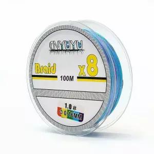 스트롱 8합사 낚싯줄 1호 100m 한치 오색 합사라인