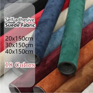 다양한 색상의 자가 접착 스웨이드 원단 스티커 가죽 천 DIY 자동차 실내 헤드라이닝 용
