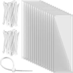 스위트우드 16개 애완동물 케이지 라이너 14인치 x 45인치 소변 보호대 측면 안감 투명 시트 토끼 기니피그
