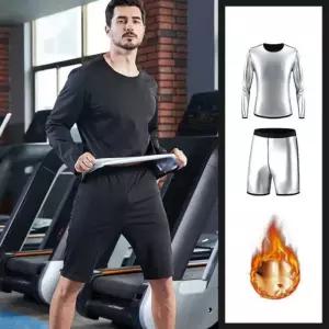 남성 반팔 땀복 상하세트 ELT-014긴팔 허벅지 용땀복 기능성 남자 상의 바지 다이어트