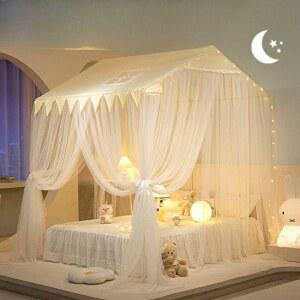 북유럽 침대 커텐 지붕 1 5x2m 아이방 공주스타일 사진 공주커텐