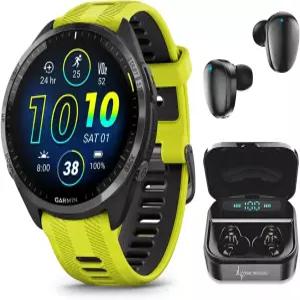 웨어러블4U - 가민 포러너 965 프리미엄 GPS 러닝 및 트라이애슬론 47mm 스마트워치 AMOLED 터치스크린