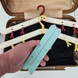 휴대용 접이식 옷걸이 캠핑 여행용 행거 건조대 여행 휴가 정리 수납 보관