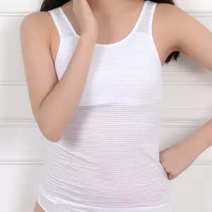 샤통 스트라이프 1단계 주니어 브라 런닝1런닝 속옷 셔츠 나시 학생