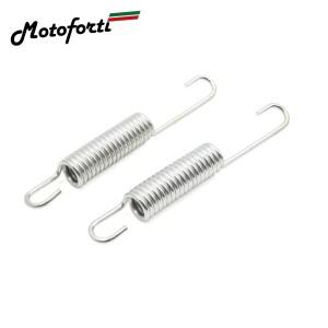 [호환품]GS125 실버 톤 메탈 바이크 오토바이 풋 킥 스탠드 사이드 스프링 용 Motoforti