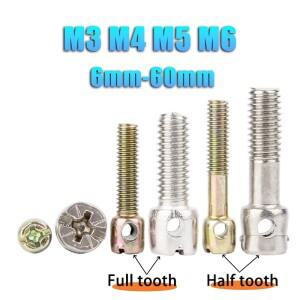 10-100pcs 철 도금 컬러 아연 탄소강/304 리드 씰링 나사 구멍 크로스 볼트 M3M4M5M6 전기 미터 시계