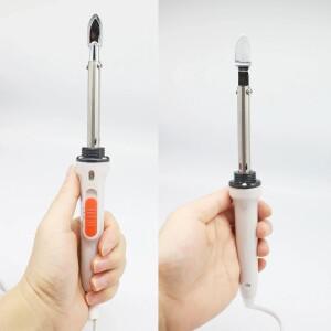 미니 소형 호환 가죽 다리미 휴대용 다림질 도구 주름 제거 수리 순수 구리 헤드 플라스틱 납땜 40W