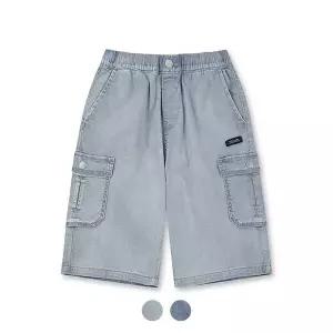 [폴햄키즈] 시그니처 공용 5부 카고 데님 팬츠PKE2DH3033