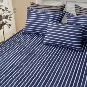 볼루디 스트라이프 침대패드 논슬립 슈퍼싱글 퀸사이즈 매트 SS Q