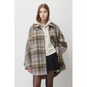 [시슬리](신세계 사우스시티)피카부 체크 하프 코트 SACT51561
